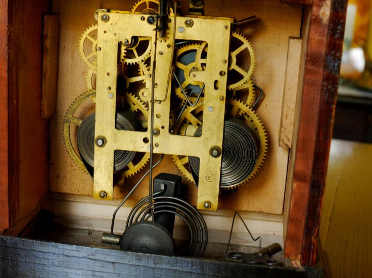 RS Sessions Mission Oak mantel clock (7)