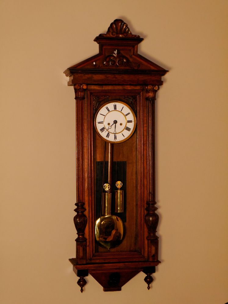 Clock case and movement