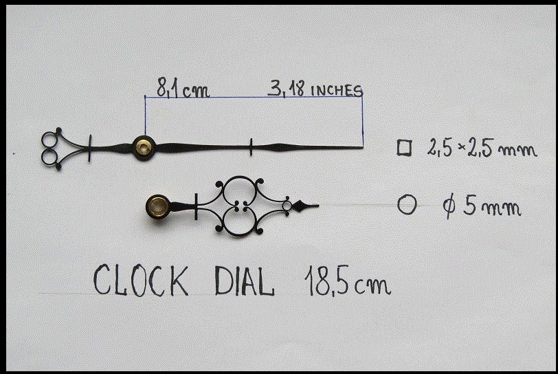 Clock hands Vienna Regulator