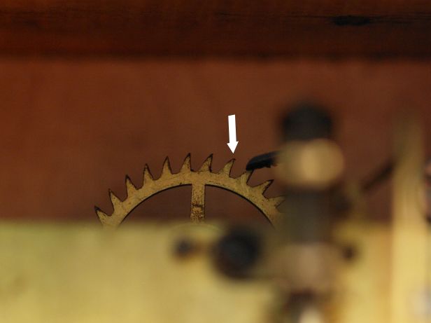 escape wheel tooth tips