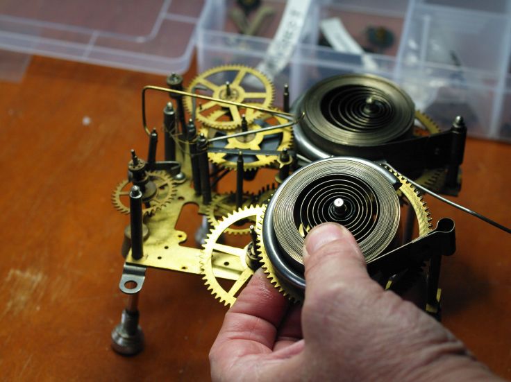 Time side spring is removed
