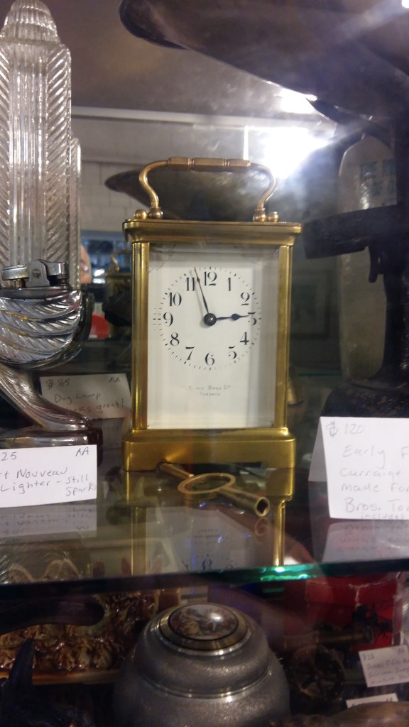 Carriage clock with Jeweler's inscription
