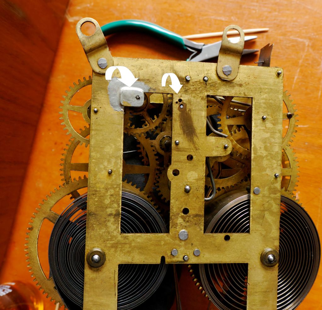 Solder repair on an Ingraham Huron