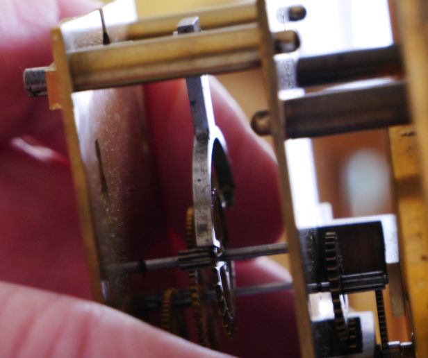 Escapement closeup