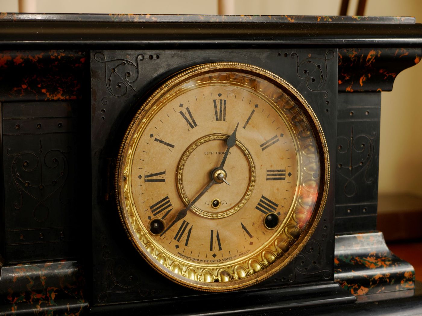 Seth Thomas clock face