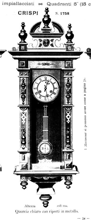 The Crispi in the 1902 Yunghans catalog
