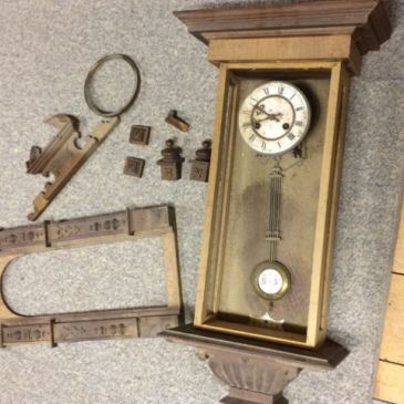 Junghans clock in pieces