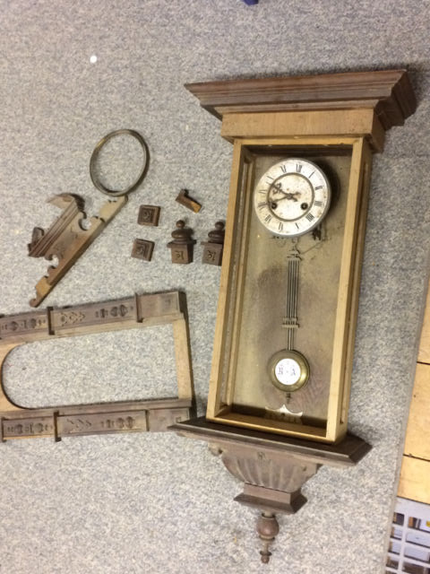 Junghans clock in pieces