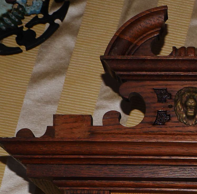 Location of left finial