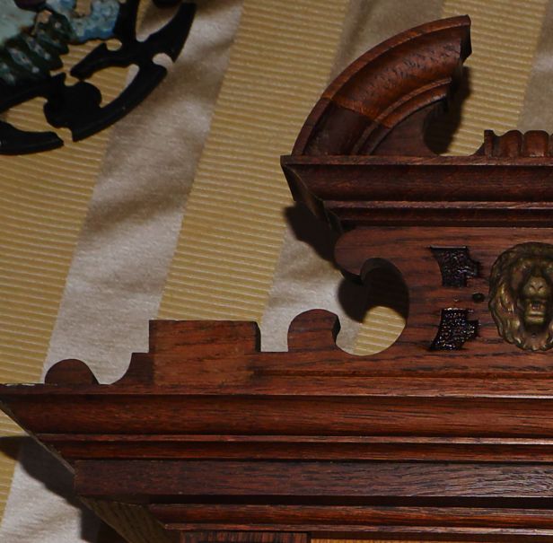 Location of left finial