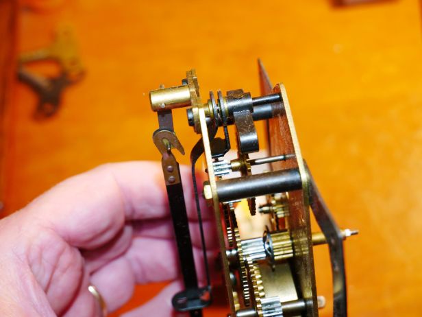 Movement showing escapement