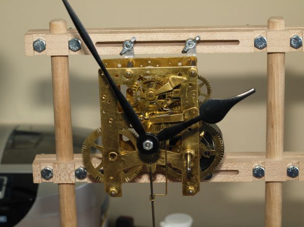 Movement on test stand without strike side wheels