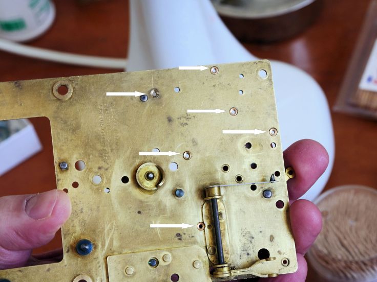 Six bushings on back plate