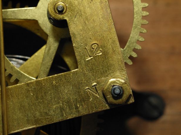 12 and N on the plate