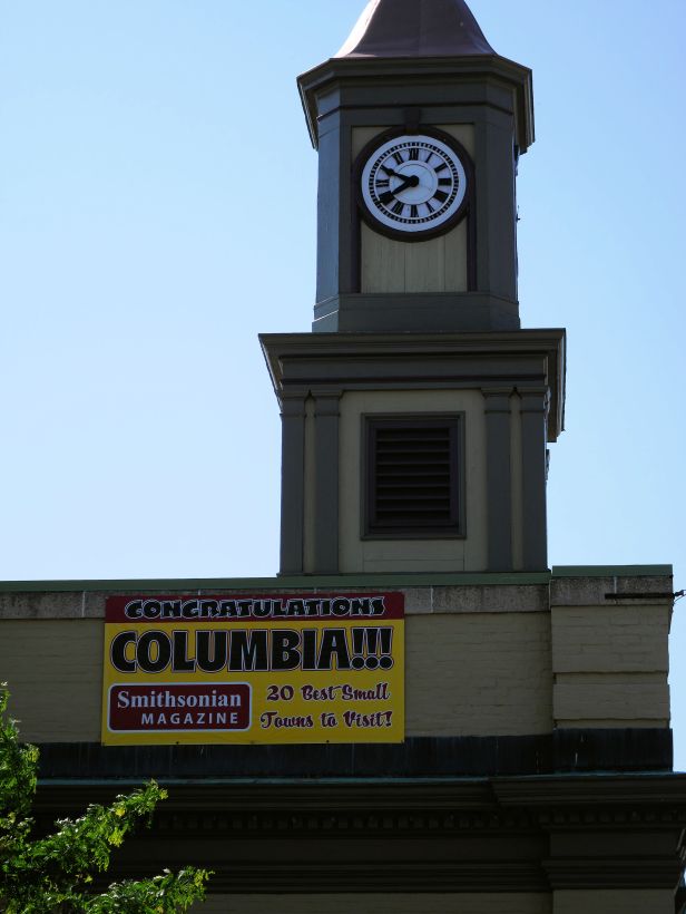 A sign in Columbia Penn.
