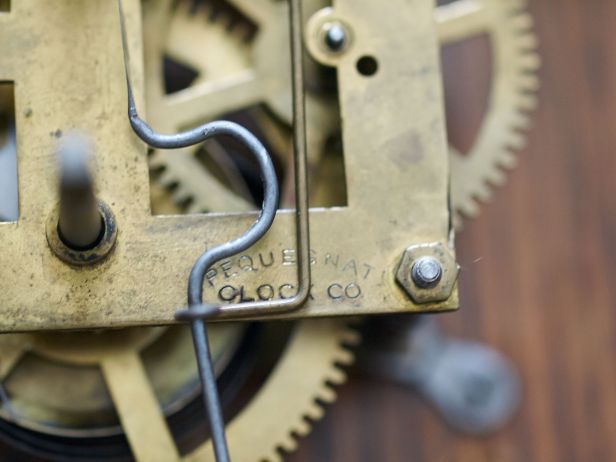 Company name stamped on the movement