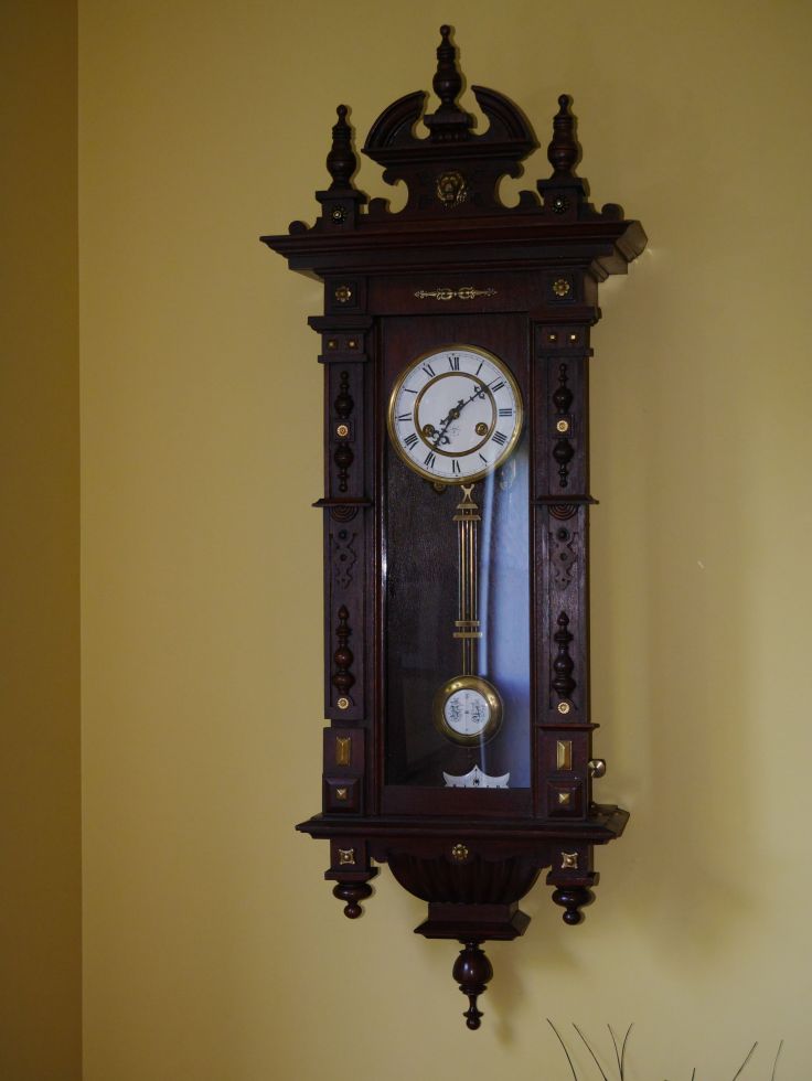 Crispi clock back from the horologist