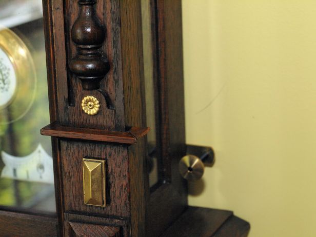 Corner piece is glued into place