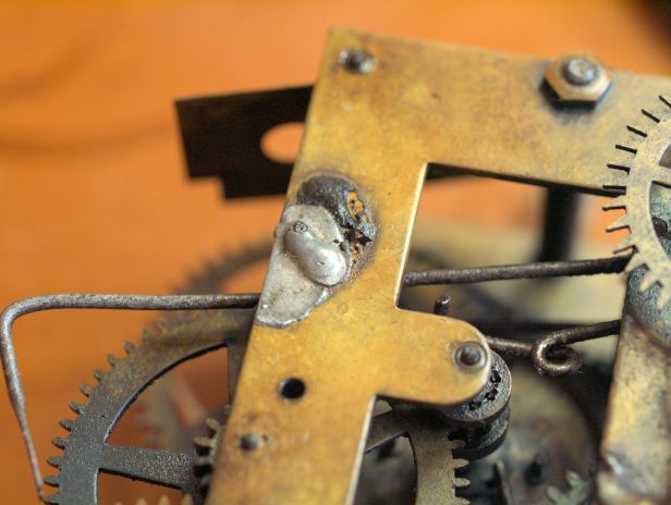 Solder around fourth wheel