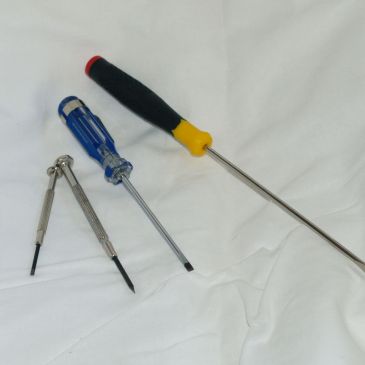 Screw drivers, clock tools