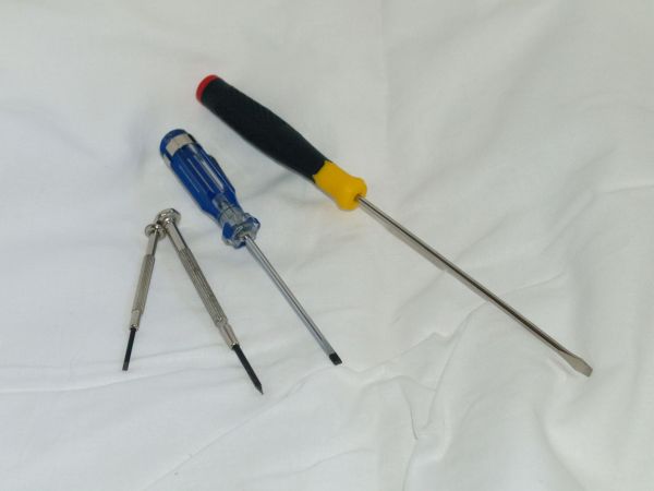 Screw drivers, clock tools