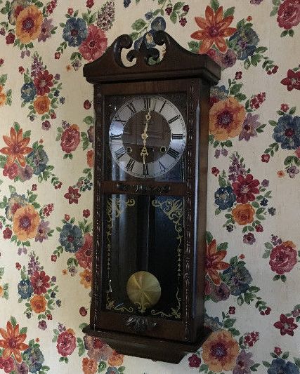 Chinese time and strike wall clock