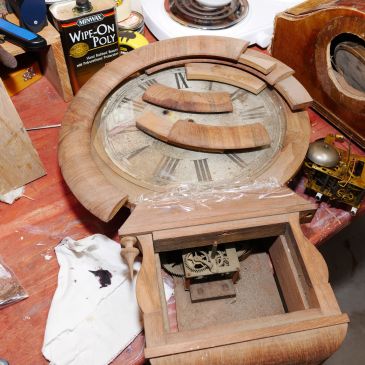 Ansonia Extra short drop wall clock