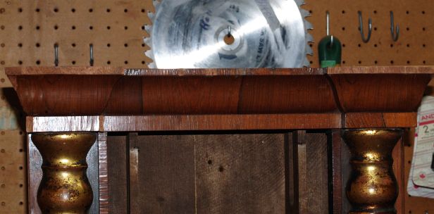 Top section almost complete and ready for staining