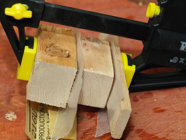 The steeple base is the middle block of wood