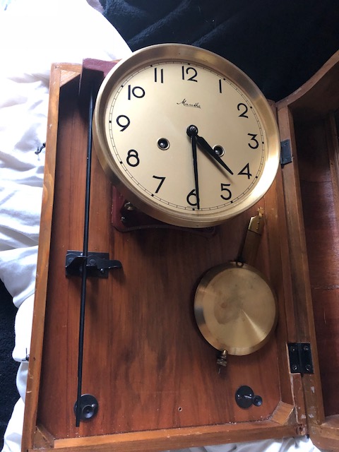 Modern Mauthe wall clock circa 1970S