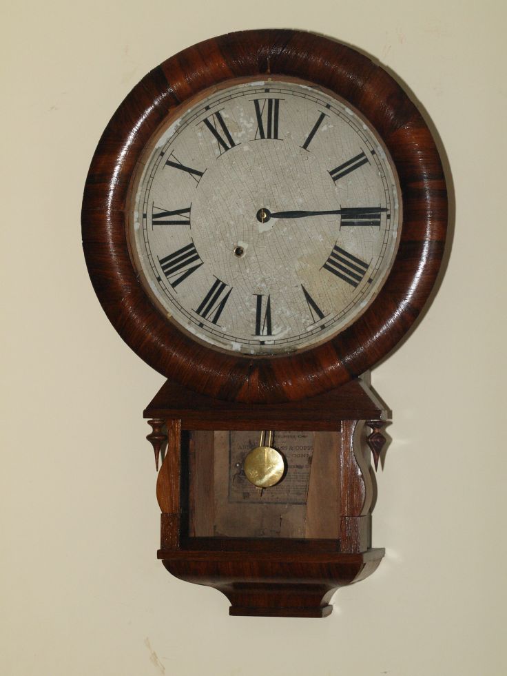 Touched up dial, mounted in case