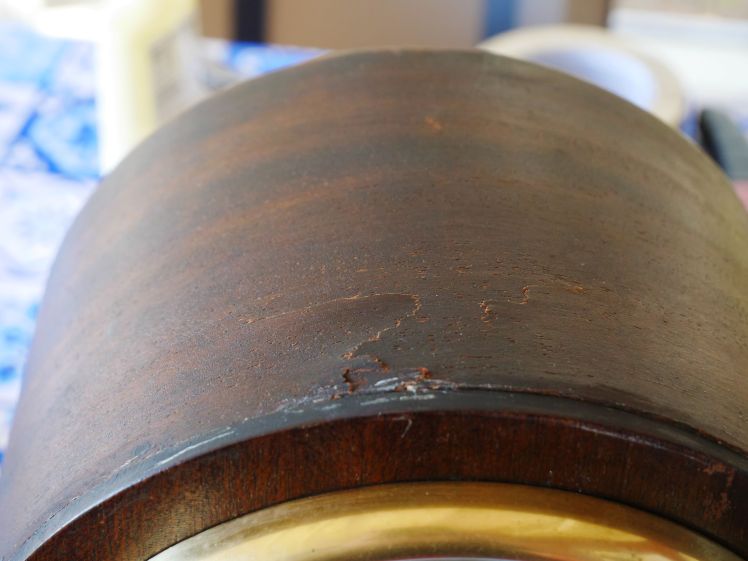 Damaged veneer sustained during a fall