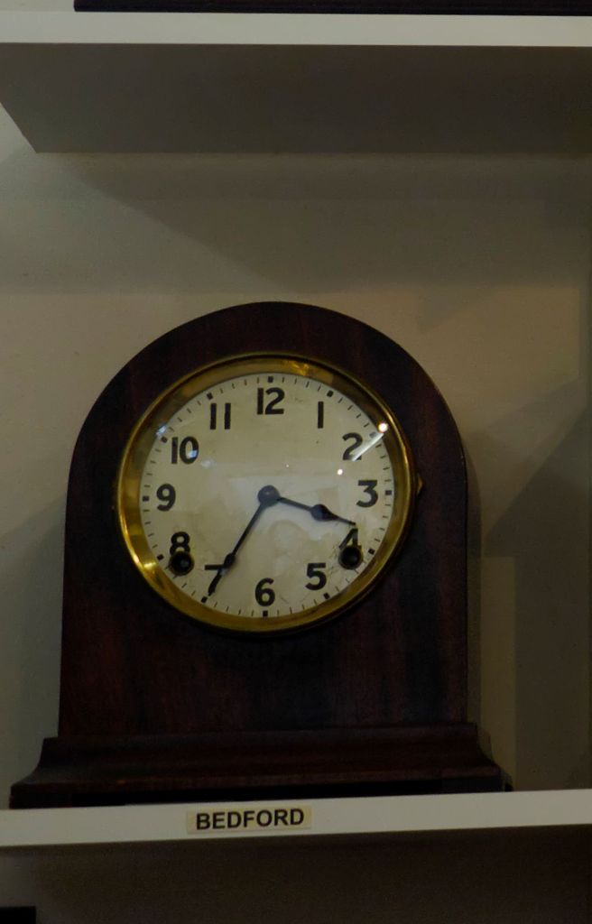 Bedford clock on display at the Canadian Clock Museum