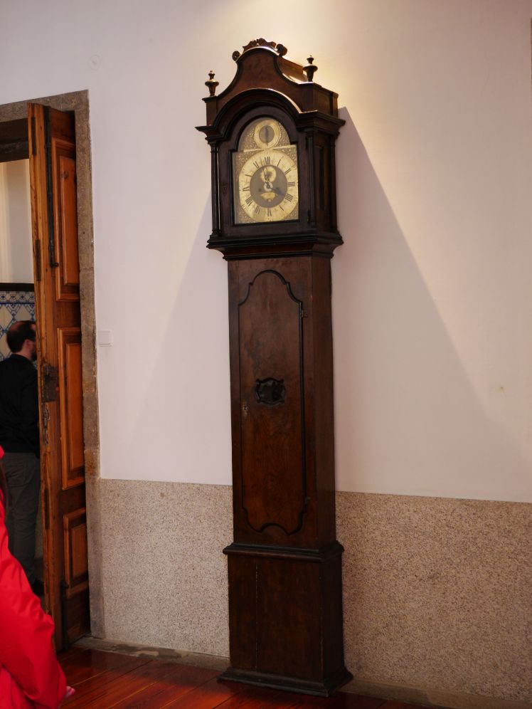 Tall case clock in a cathedral