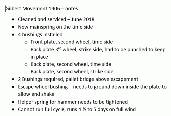 Gilbert Notes