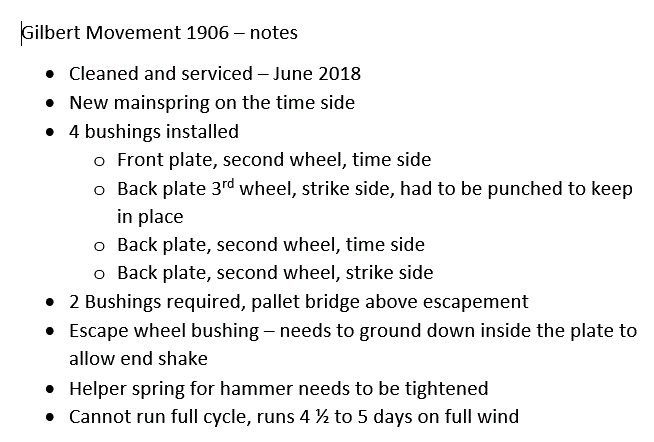 Gilbert Notes