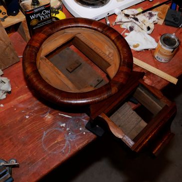 Freshly lacqurered case