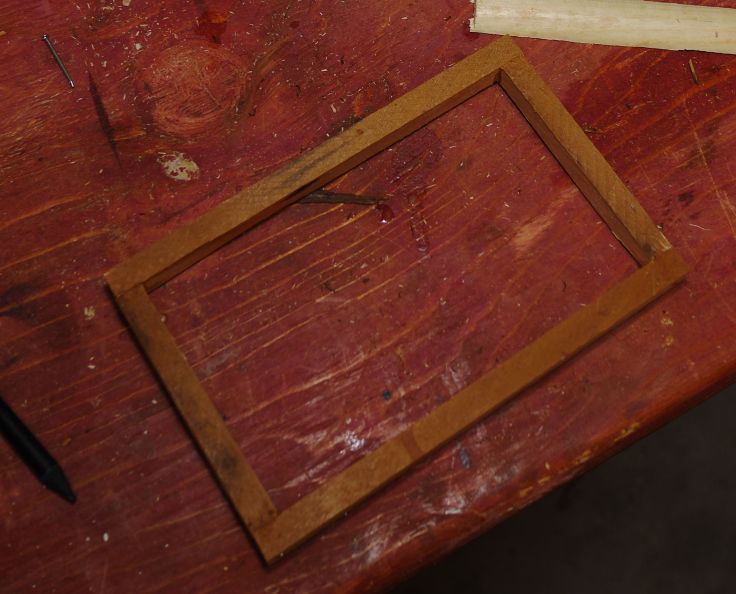 Pine frame is 7 X 4 1/2