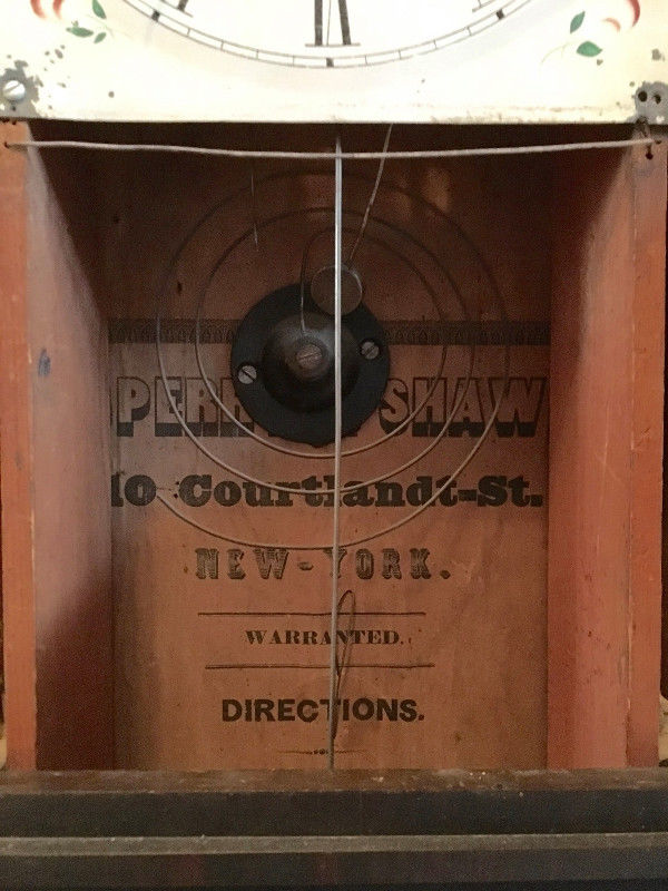 Sperry and Shaw's label showing 10 Cortlandt St.