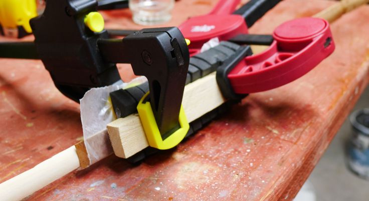 Clamping each section