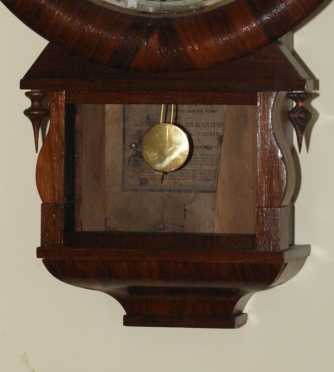 The clock came with no drop door