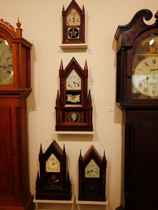 Steeple or sharp Gothic clocks