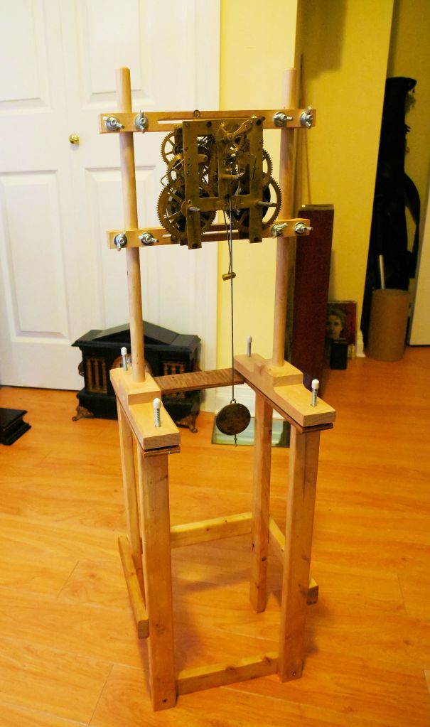 Gene's stand is mounted atop the frame