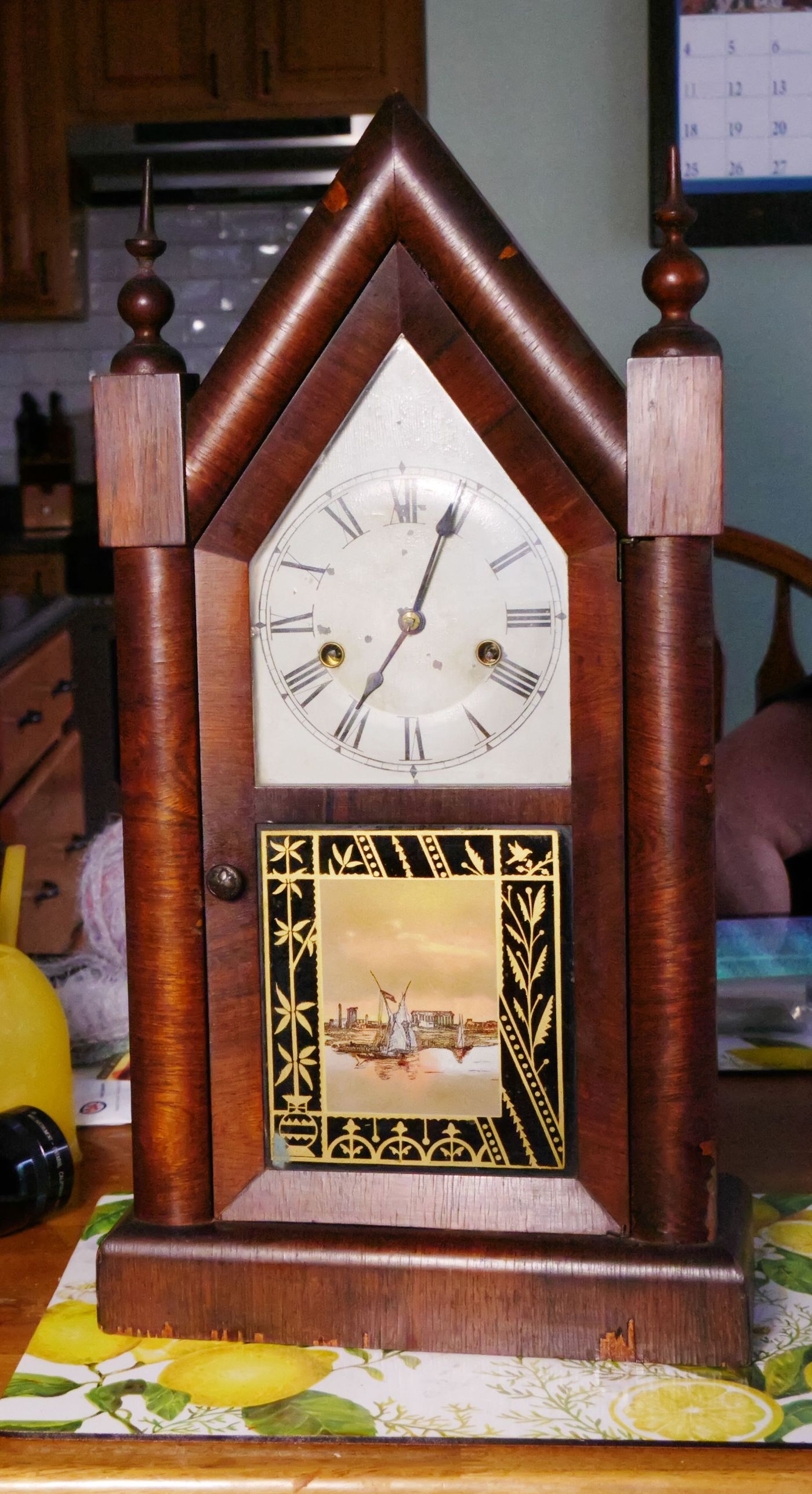 New haven Gothic Steeple clock