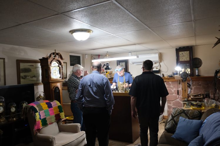 A educational component of the meeting, a lesson in bushing