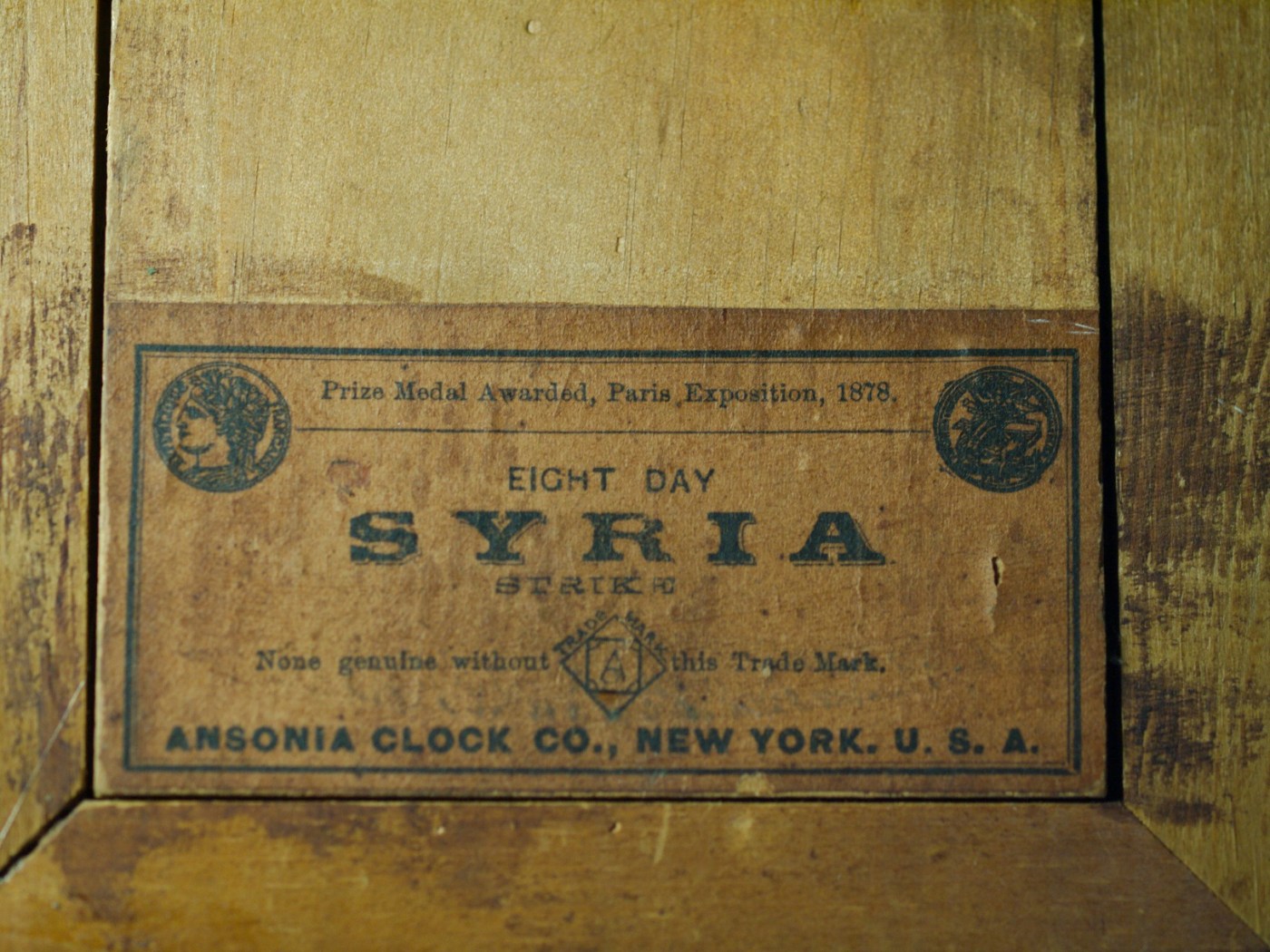 Ansonia Syria label