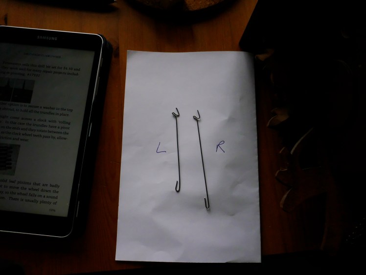 Cuckoo clock bellows actuator rods