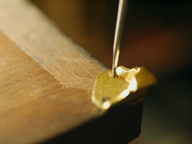 Corner foot for Junghans bracket clock