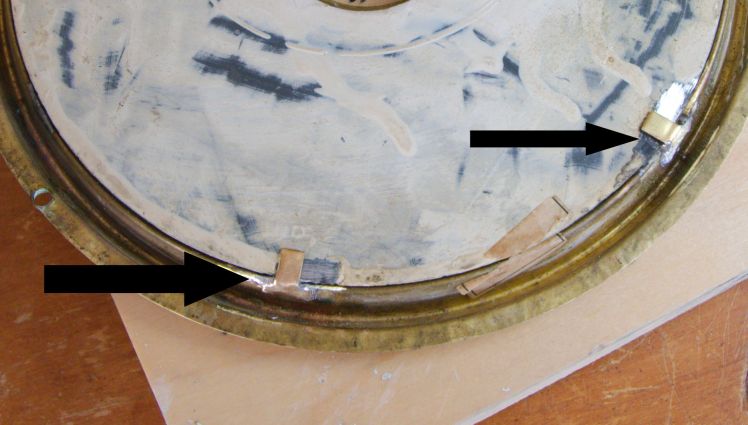 Ingraham Grecian dial tabs