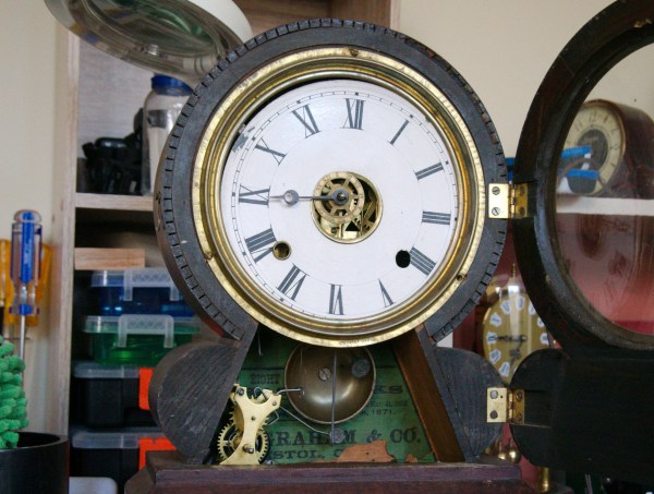 Ingraham Grecian clock